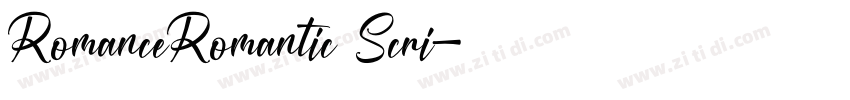 RomanceRomantic Scri字体转换